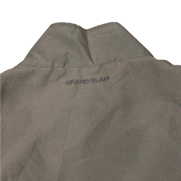 Grand Slam Golf Jacket Size XL Olive Convertible 2in1 Zip Off Half Zip Pullover - Picture 4 of 12